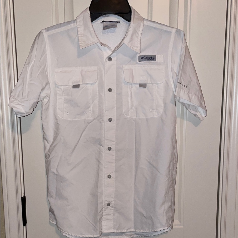 Columbia Men's White Button Down Shirt
